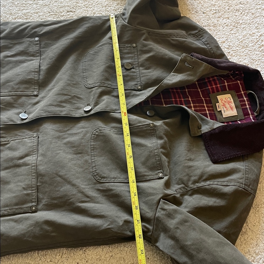 Marine Layer Khaki and Dark Brown Utility Jacket - worn ONCE - Picture 12 of 13